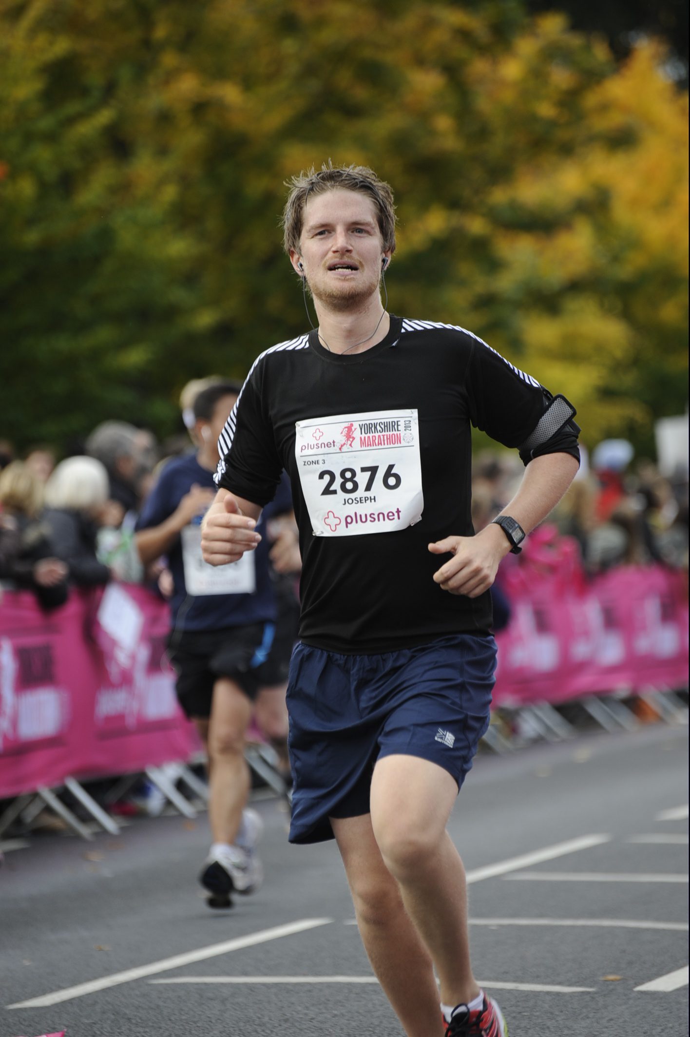 Joseph Bird running a marathon