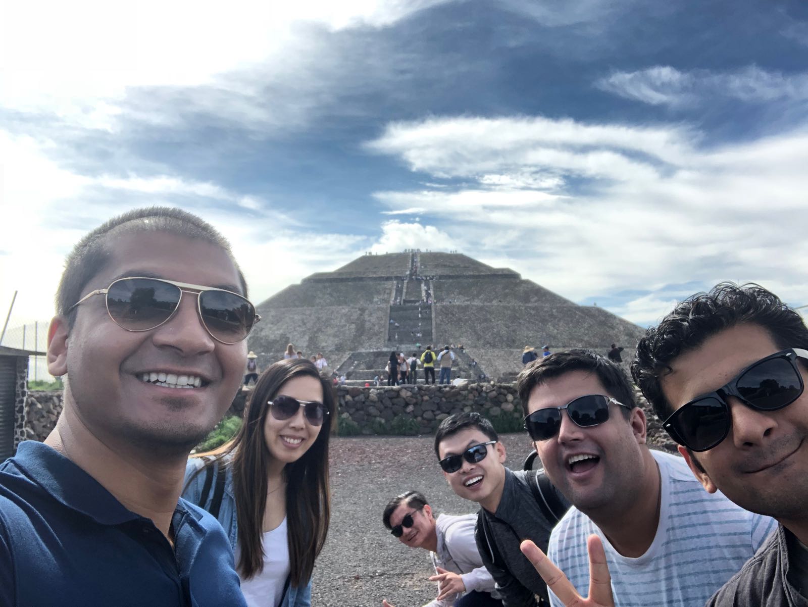Shaun and his team in Mexico during 2018 IBD Summer program