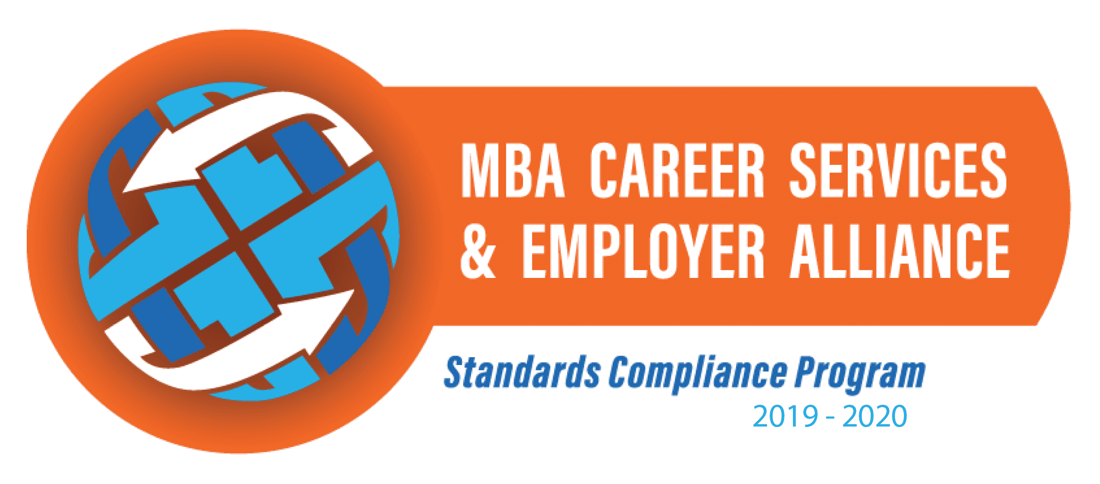 MBA Career Services & Employer Alliance Standards Compliance Program badge for 2019–2020