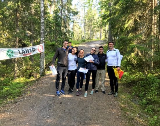 Team Giosg led by CEO on an orienteering adventure.