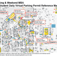 S Student Daily Virtual Parking Permit Map of Parking Lots