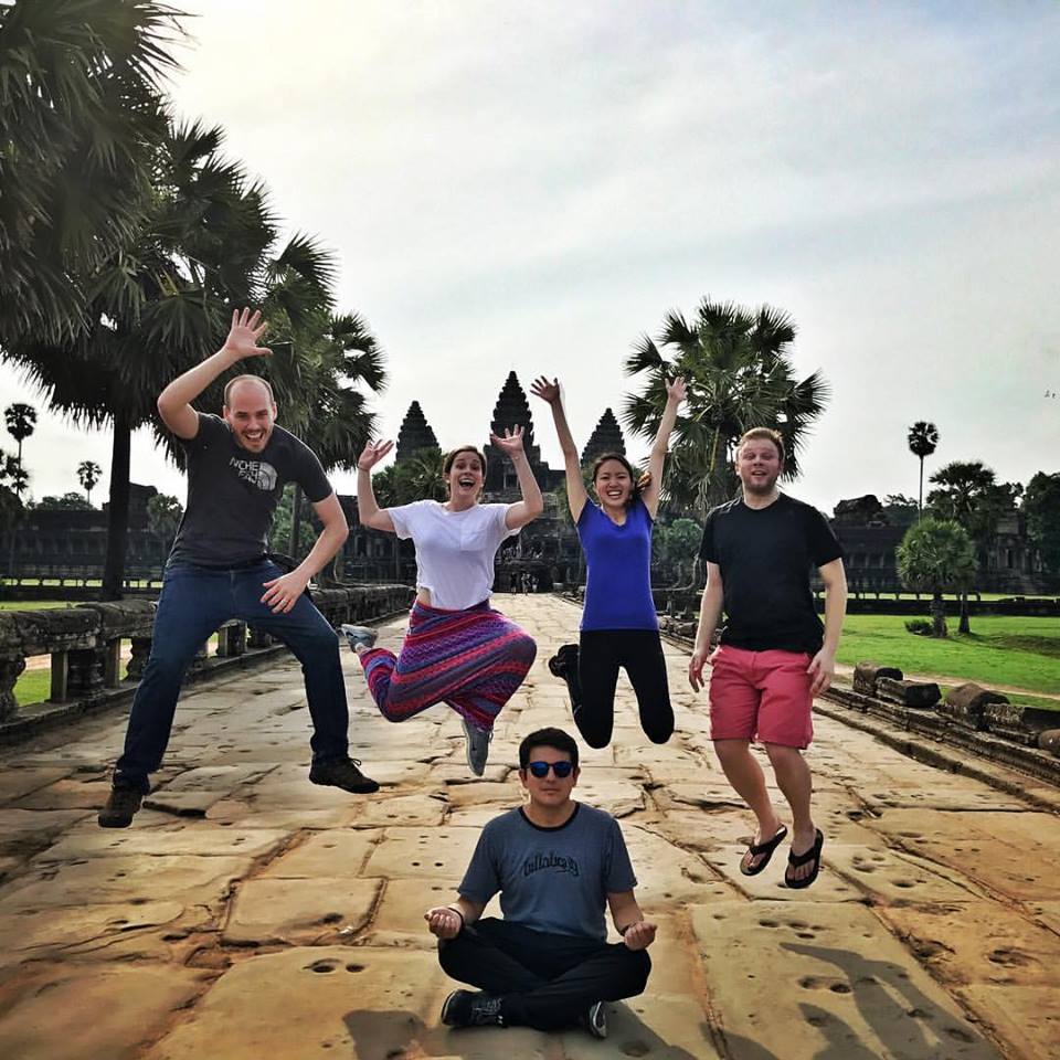 Team Ananda in action at Ankor Wat