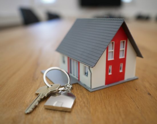 Miniature Model of House and Keys