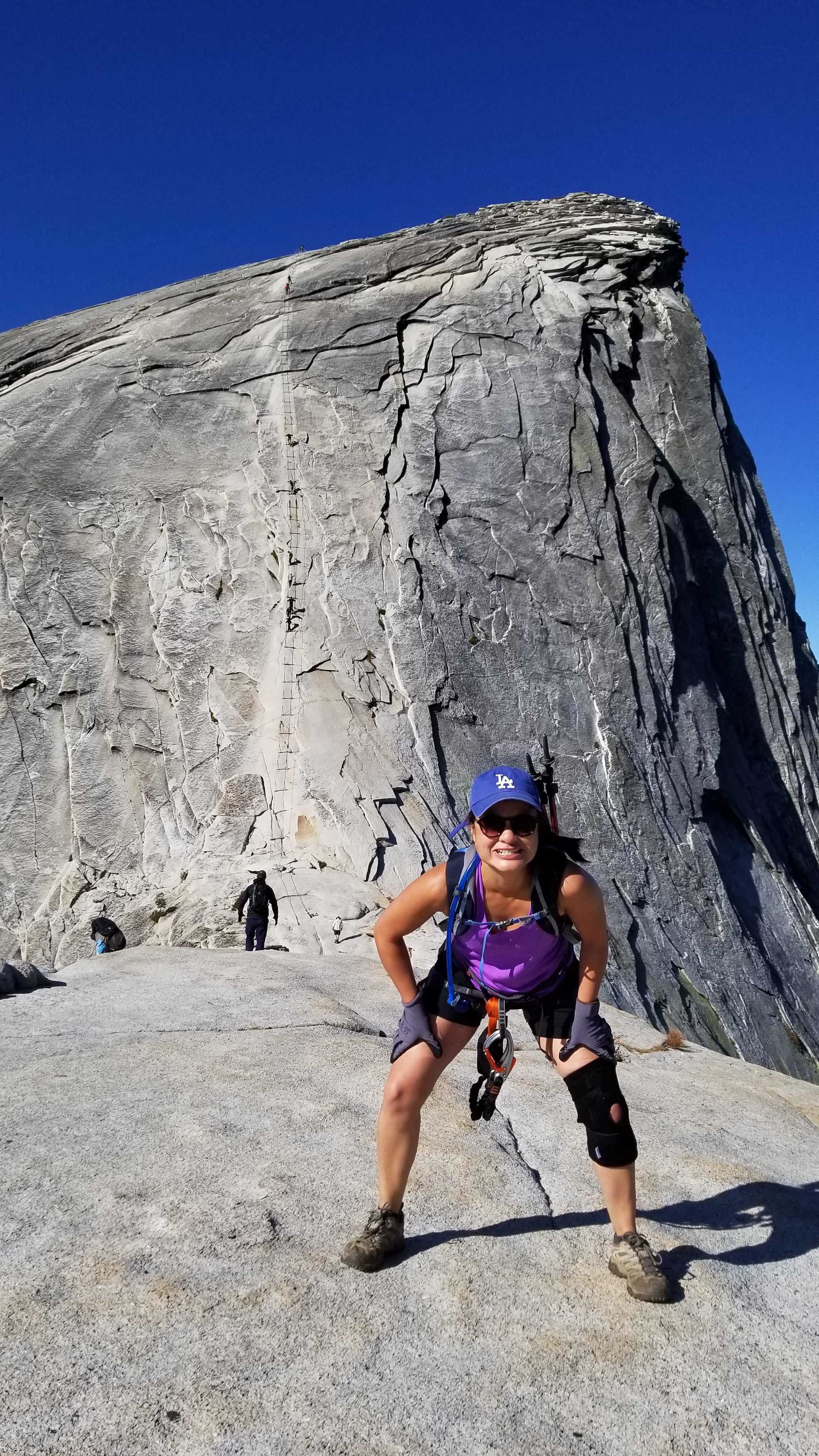 Nina standing on a rock