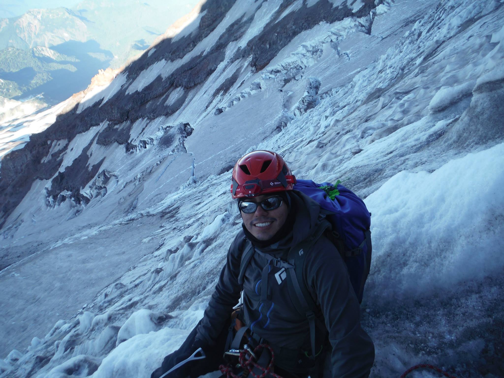Jorge Climbing Mount Rainier