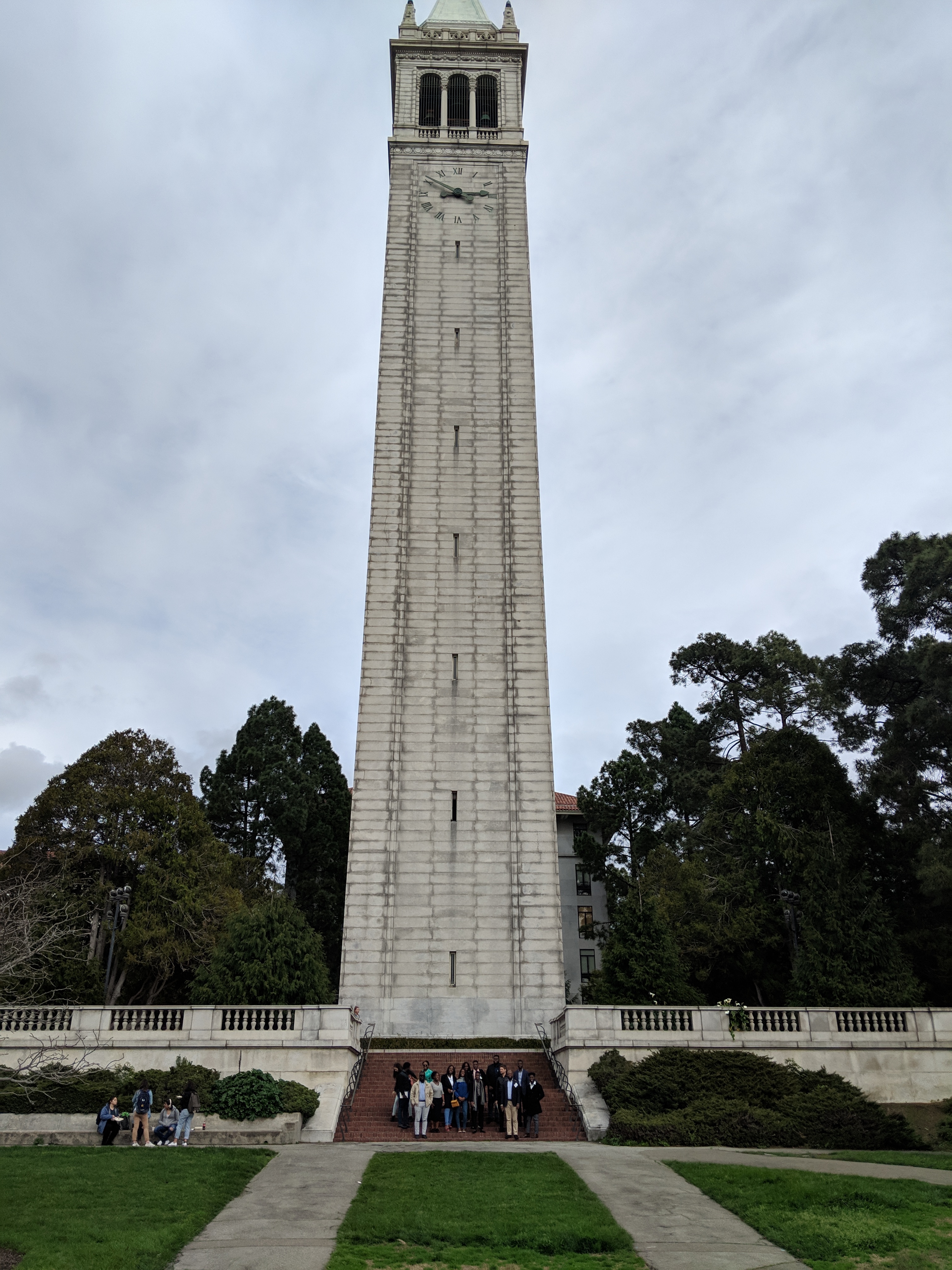 Students from Ashesi University at the UC Berkeley Campanile