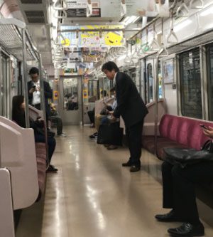 Tokyo subway transit: In both cases, silence was king.