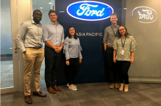 The Ford team on the 36th floor of the Shanghai Information Tower in Pudong on the last day of their project. Thanks for everything Ford!