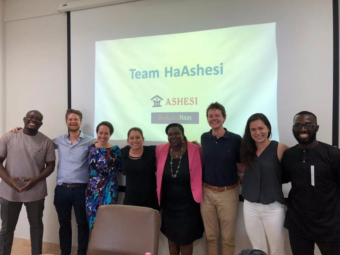 Team Ashesi after presentation in Uganda